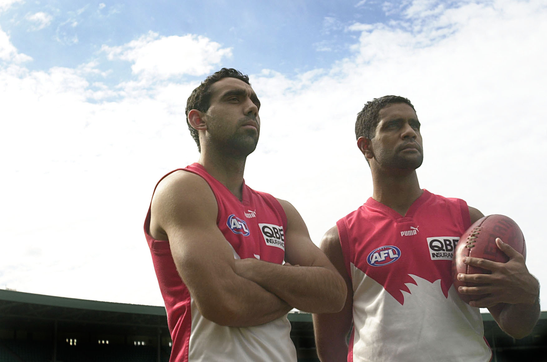 Adam Goodes and Michael O Loughlin August 2000