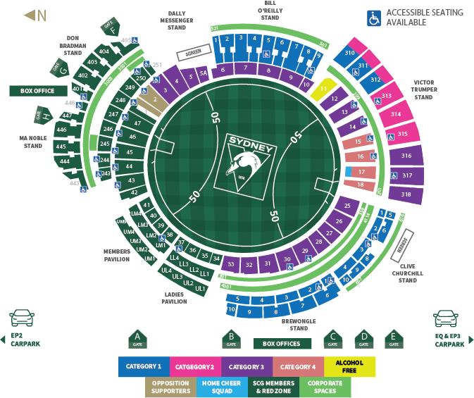 Sydney Swans 2024 Map Rd 22 PCAT Map