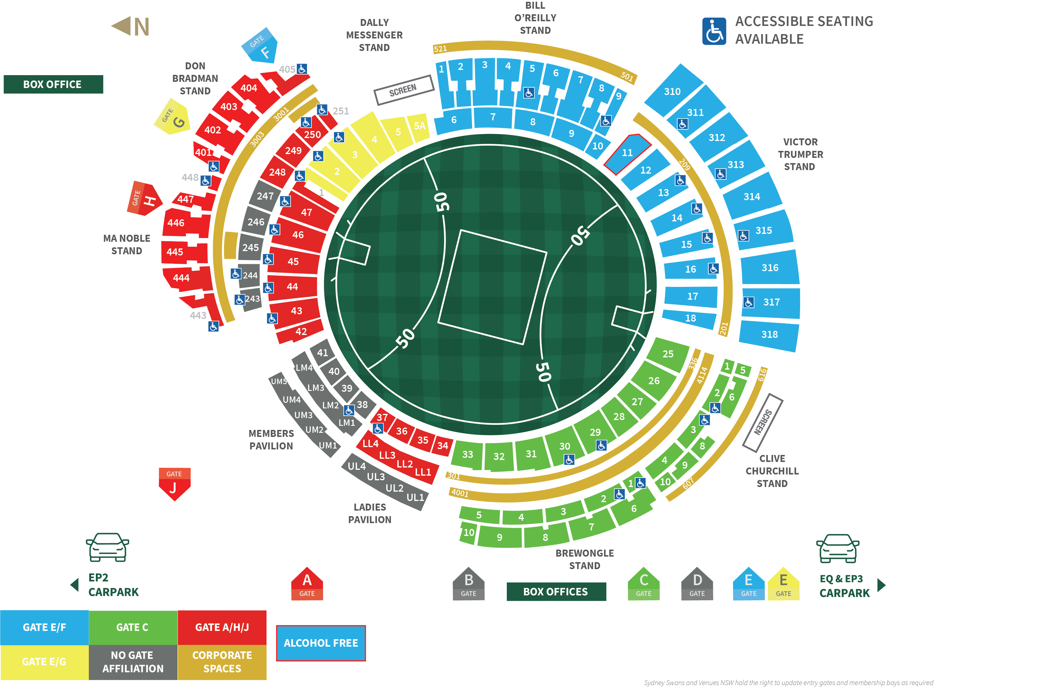 SCG Gate Map